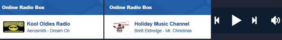 Kool Oldies Radio station. Holiday Music Channel online radio station.