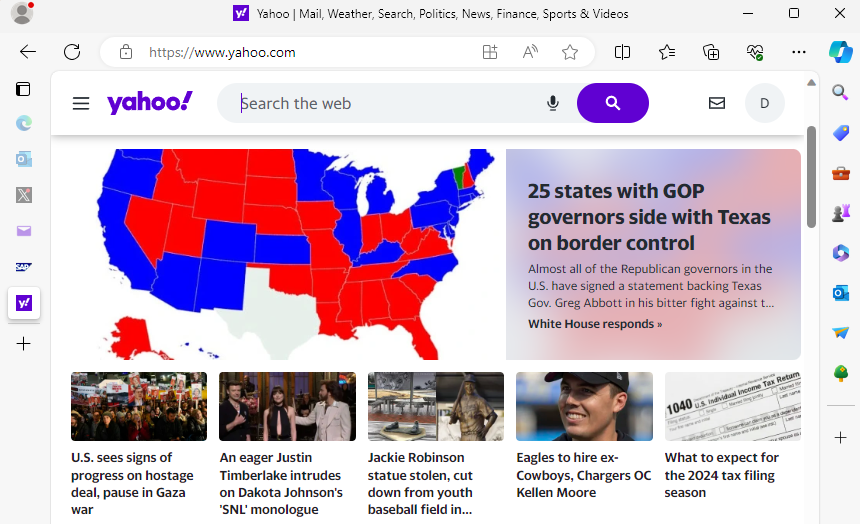 yahoo.com website