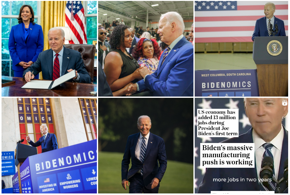 @joebiden: Under Bidenomics, Americans who had been on the sidelines are back to work. Bidenomics is about the future.