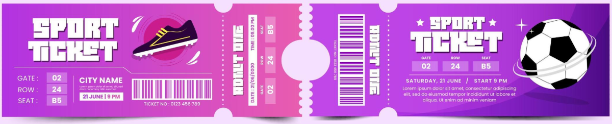 Sports tickets.