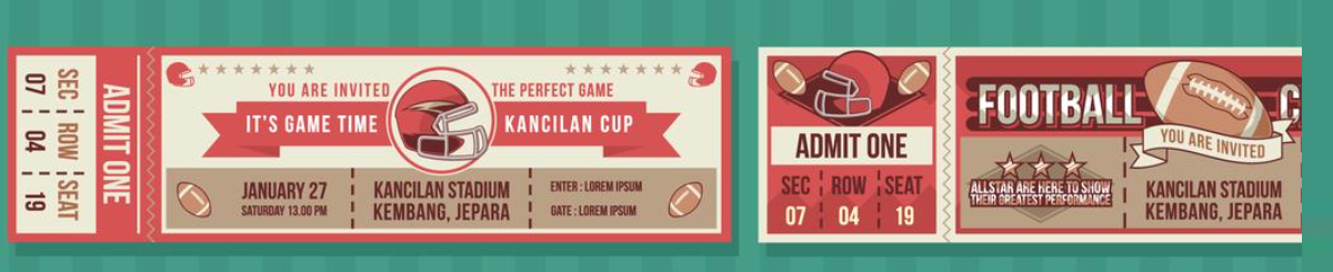 Sports tickets.